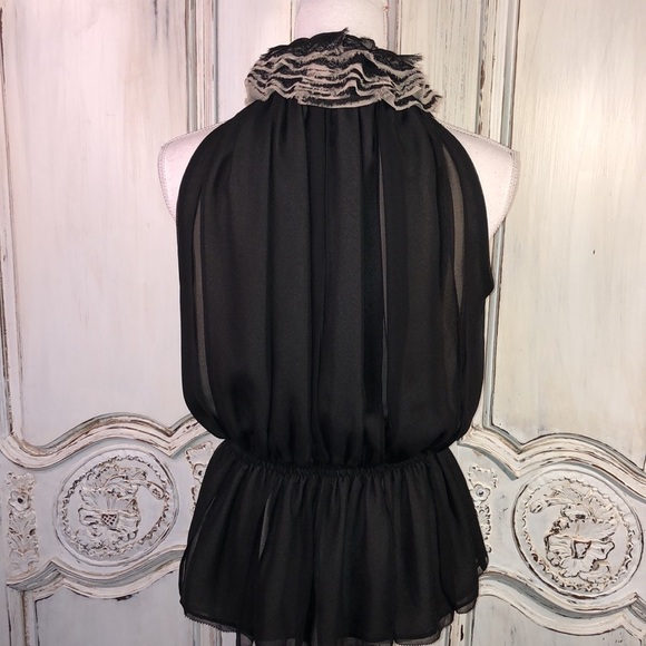 Robert Rodriguez Target/Neiman Marcus Sleeveless Raw Ruffle Front Sleeve Top S\S - Picture 6 of 14